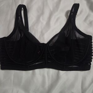 Victoria's Secret Black Mesh Bra